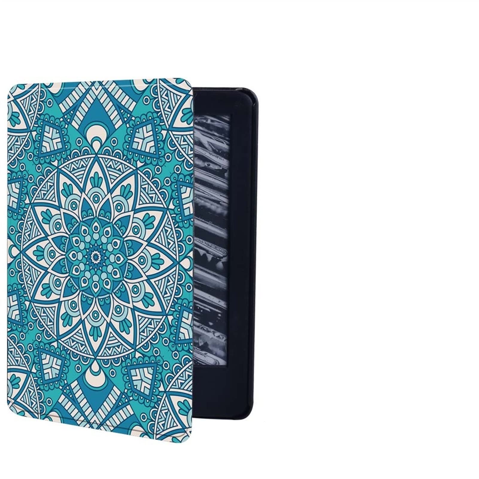 Premium Leather E-Book Protective Cover with Stand & Sleep/Wake Function - Compatible with Kindle Paperwhite 1/5th Gen, 2/6th Gen, 4/10th Gen & Kindle 8th/10th Gen - Perfect for Reading, Travel & Home Use