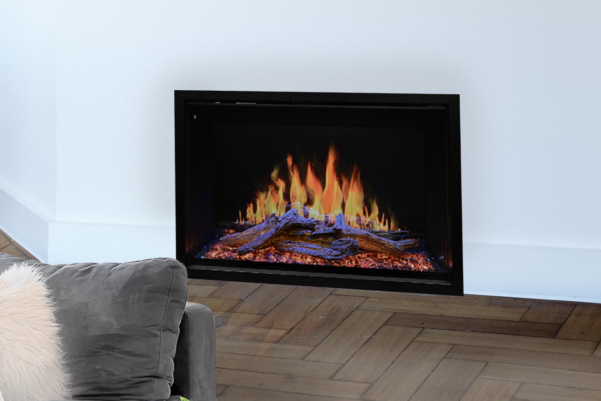 Modern Flames Orion 42-Inch Traditional Electric Fireplace Insert with Heliovision Technology - Perfect for Living Rooms, Bedrooms & Home Decor