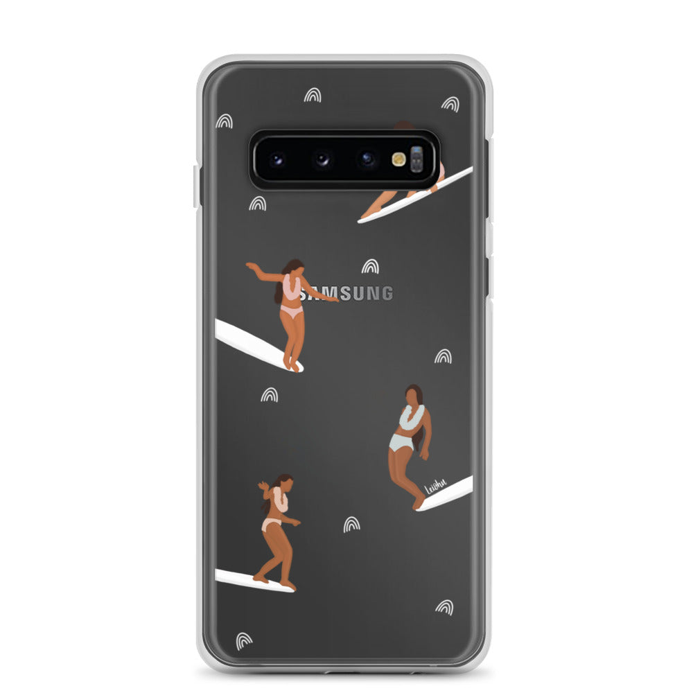 He'e Nalu Clear Protective Case for Samsung Galaxy - Slim Scratch-Resistant Cover for Everyday Use, Travel & Outdoor Activities