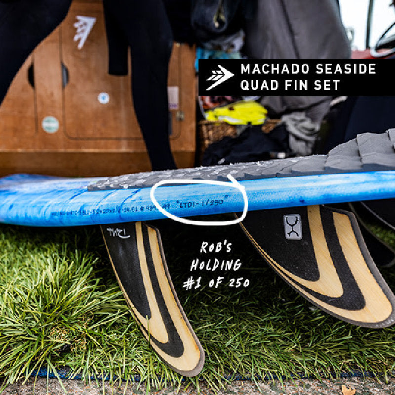 Machado Seaside 5'11 Surfboard - Helium Blue Futures Fins - High Performance Shortboard for Waves & Beach Surfing