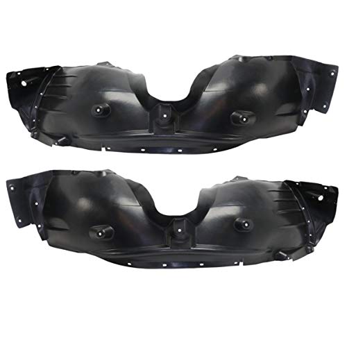 Partomotive Front Splash Shield Inner Fender Liner Panel Set for 2007-2010 BMW X3 - Vacuum Formed Replacement Pair - Perfect for Off-Road Protection & Mud Guard