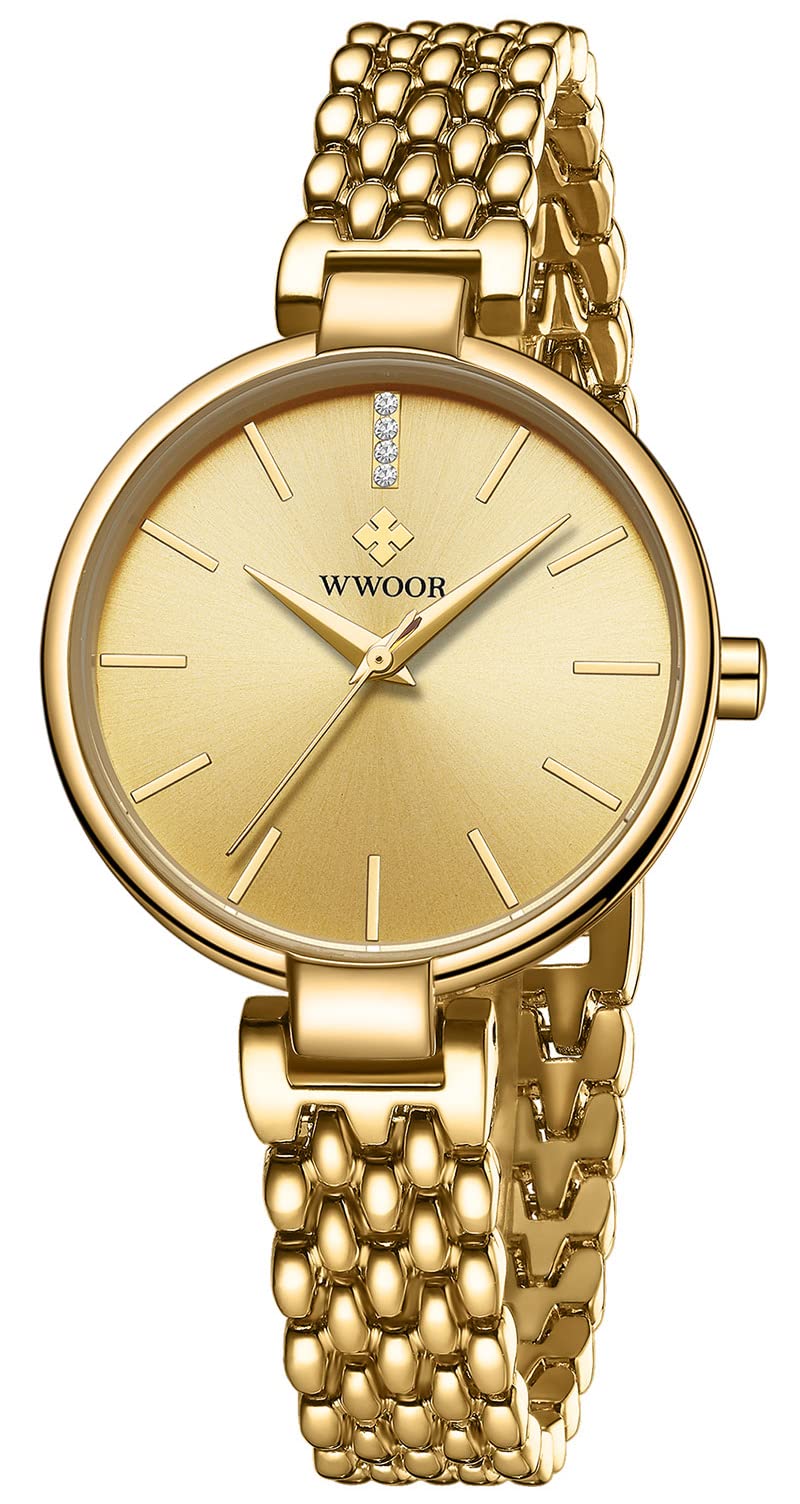 Elegant Women's Stainless Steel Waterproof Bracelet Watch - Fashionable & Durable for Everyday Wear, Office, and Special Occasions
