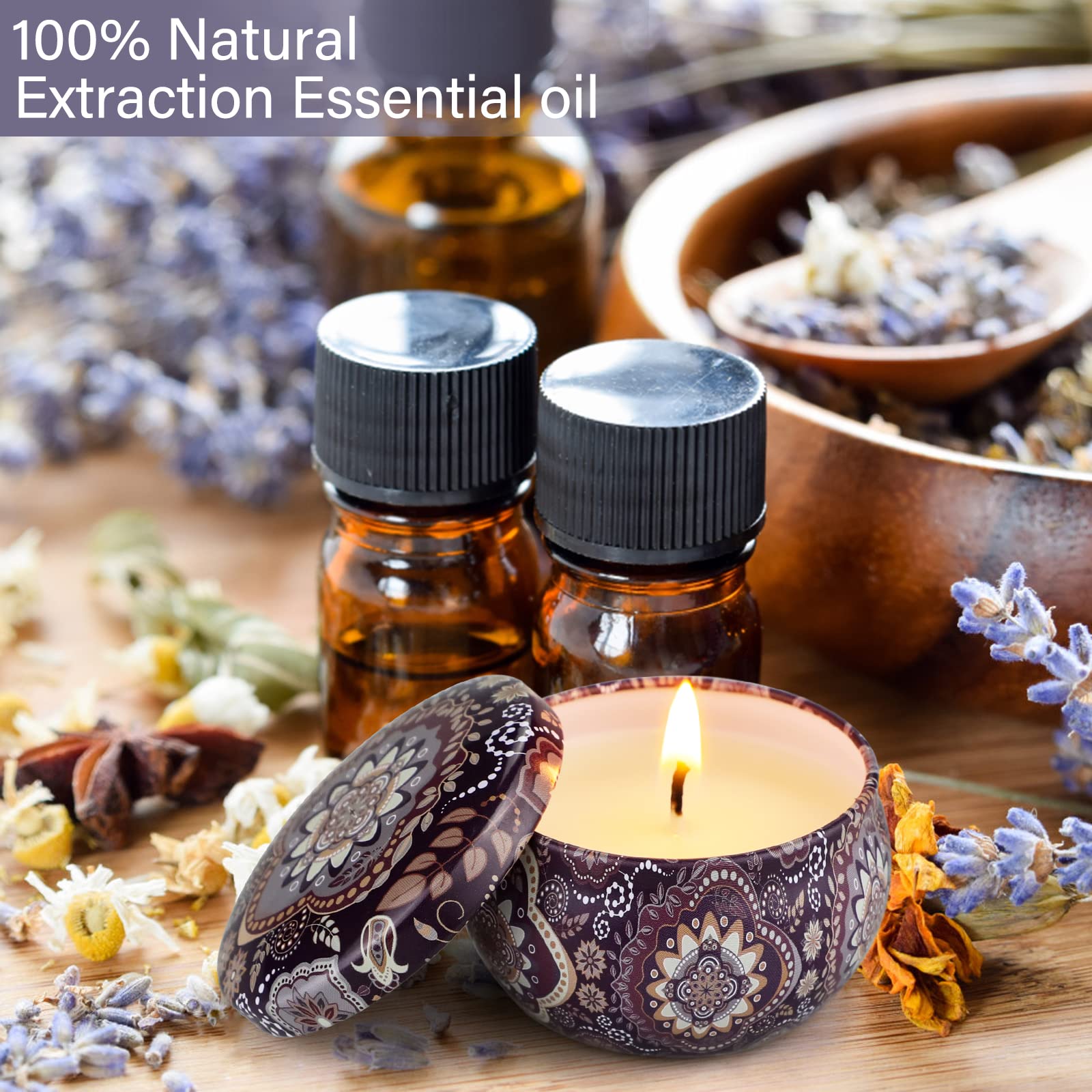 12 Pack Scented Candles Gift Set - 300 Hour Long Lasting Soy Wax Aromatherapy Candles for Home, Birthday Gifts for Women with Elegant Gift Box | Perfect for Relaxation, Meditation & Home Decor