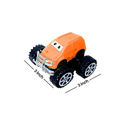 Confidence Mini Pull Back Cars - 6 Pack Colorful Toy Cars for Kids | Fun Race Tracks, Birthday Gifts & Party Favors