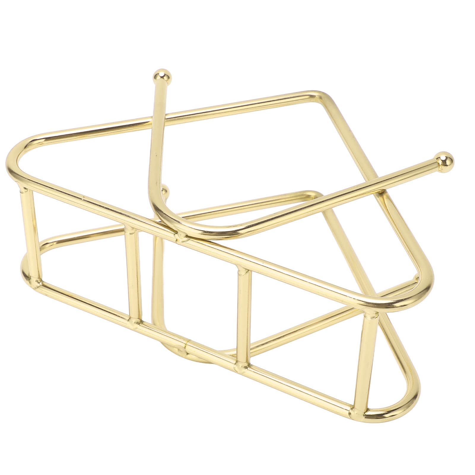 Gold Metal Napkin Holder - Compact & Stylish Tableware Organizer for Restaurants, Hotels, Weddings & Home Dining Decor