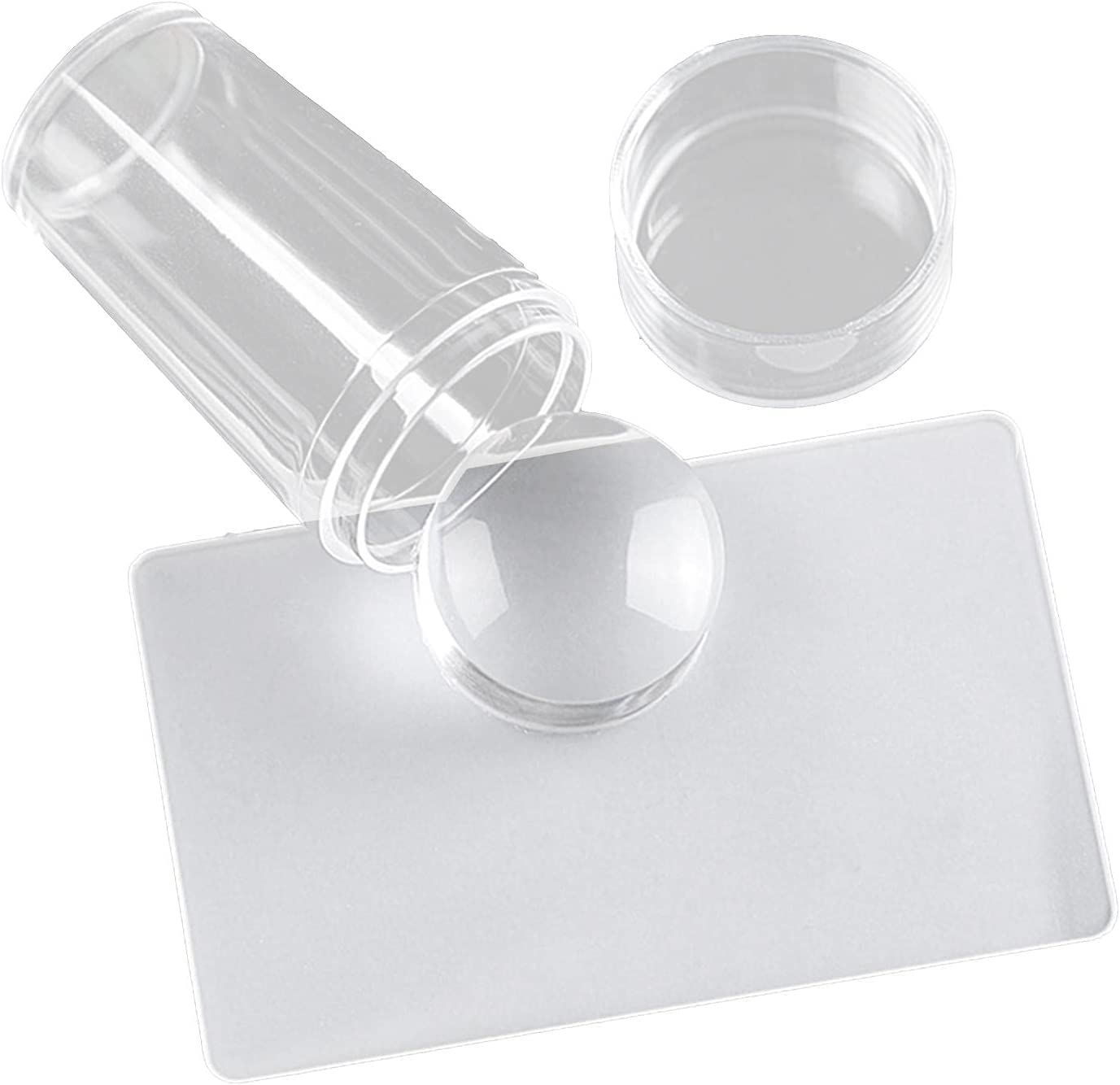 ADBHUTANAND Silicone Nail Stamper & Scraper Set - Professional Nail Art Stamping Kit with Soft Jelly Stamper & Metal Plates - Perfect for DIY Manicures, Salon Nail Designs & Creative Nail Art