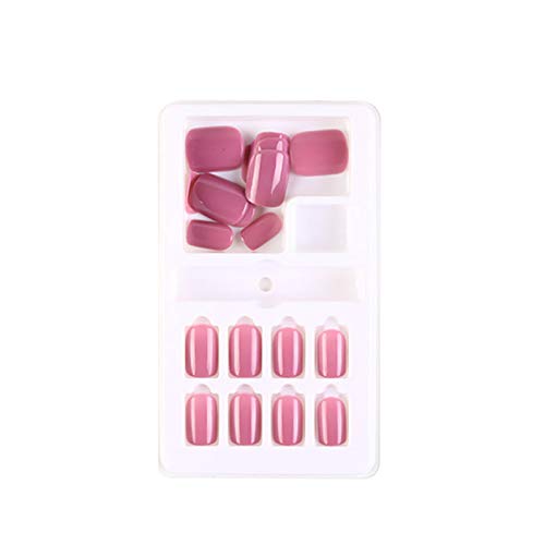 12 Sizes Natural French Short False Nails Tips - Full Cover Acrylic Artificial Nails Set for Nail Salon & DIY Nail Art | Perfect for Home Manicure, Bridal Parties & Professional Nail Extensions