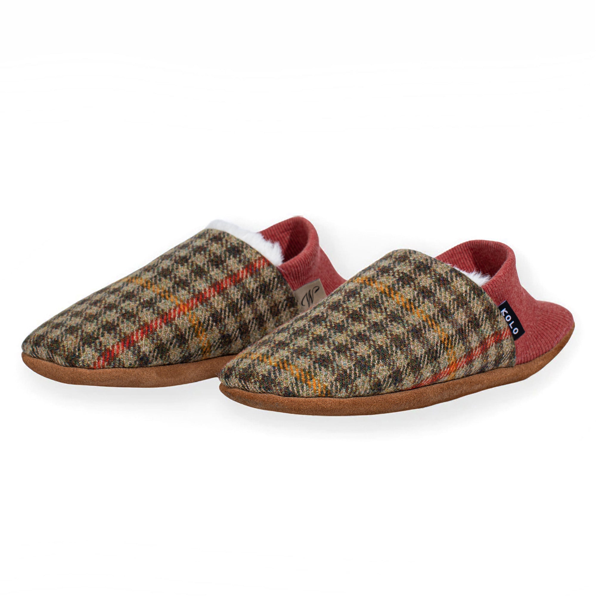 Vintage Camp House Slippers - Cozy Fur Lined Indoor/Outdoor Shoes for Women & Men - Perfect for Home, Cabin, RV and Cold Weather Comfort