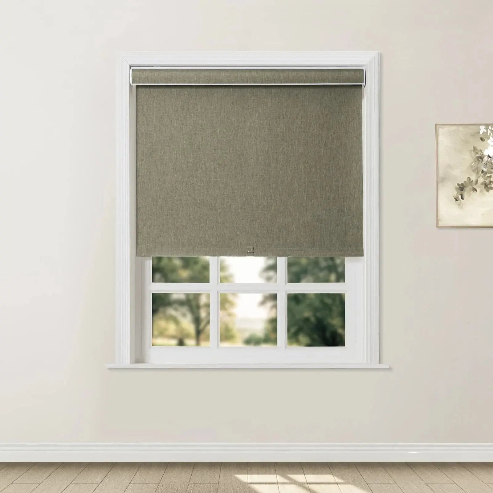 Blackout Cordless Roller Shades for Windows - Room Darkening Window Treatments for Bedroom, Nursery & Home Theater - Premium Fabric by Alvin Boutique