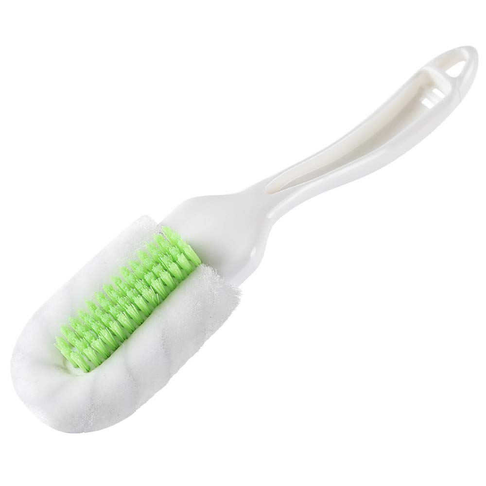 Long-Handled Soft-Bristle Shoe Cleaning Brush for Sneakers & Clothes - Gentle Stain Removal Tool for White Shoes, Laundry & Decontamination - Perfect for Daily Shoe Care & Household Cleaning