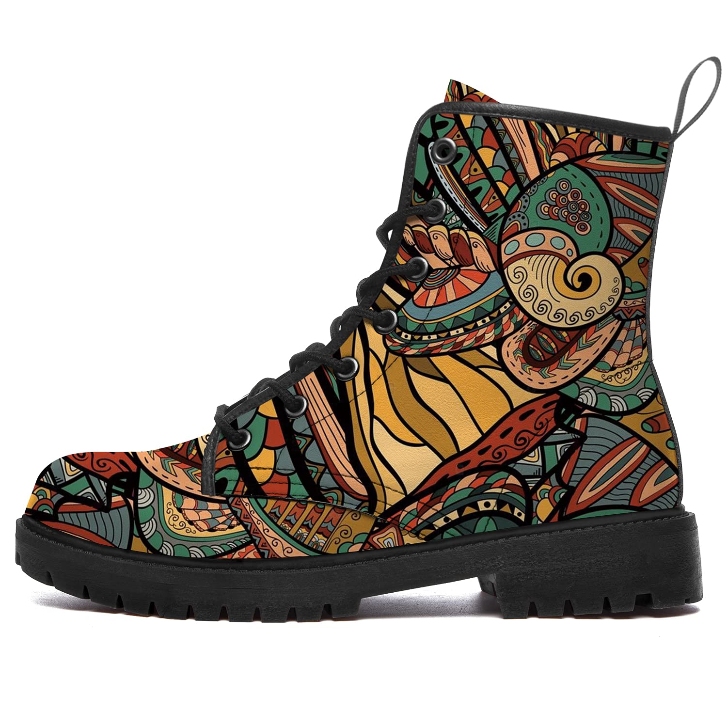 **Waterproof Combat Boots for Women & Men - Lace Up Ankle & Mid Calf Work Boots - Durable Conch Boots for Hiking, Work & Outdoor Adventures**    (Note: 