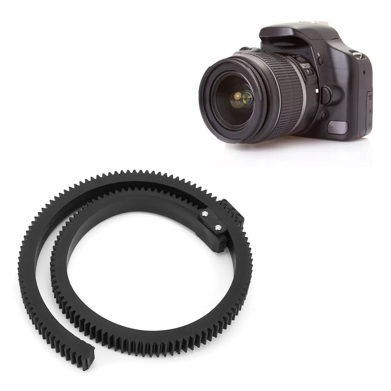 Adjustable Follow Focus Gear Ring for DSLR Cameras - 46-92mm/1.8-3.6in Lens Diameter - Compatible with Video Camera, DV, HDV & HD Camera - Perfect for Cinematic Filmmaking & Professional Videography