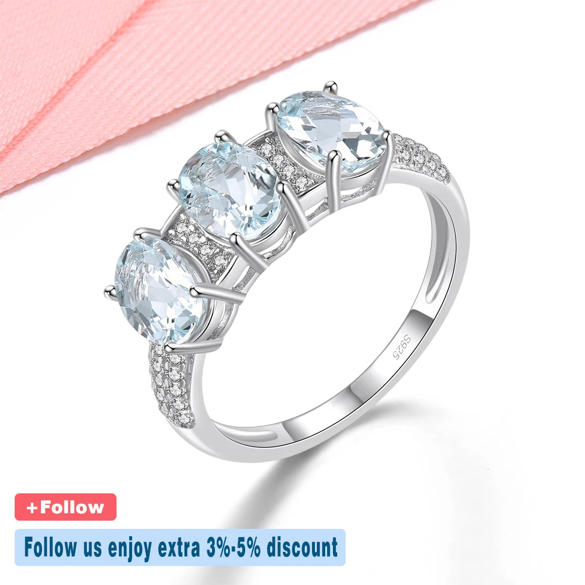 Eternal Coast Ring for Women - Elegant Sterling Silver Stackable Band with Cubic Zirconia - Perfect for Everyday Wear, Gift Giving & Special Occasions