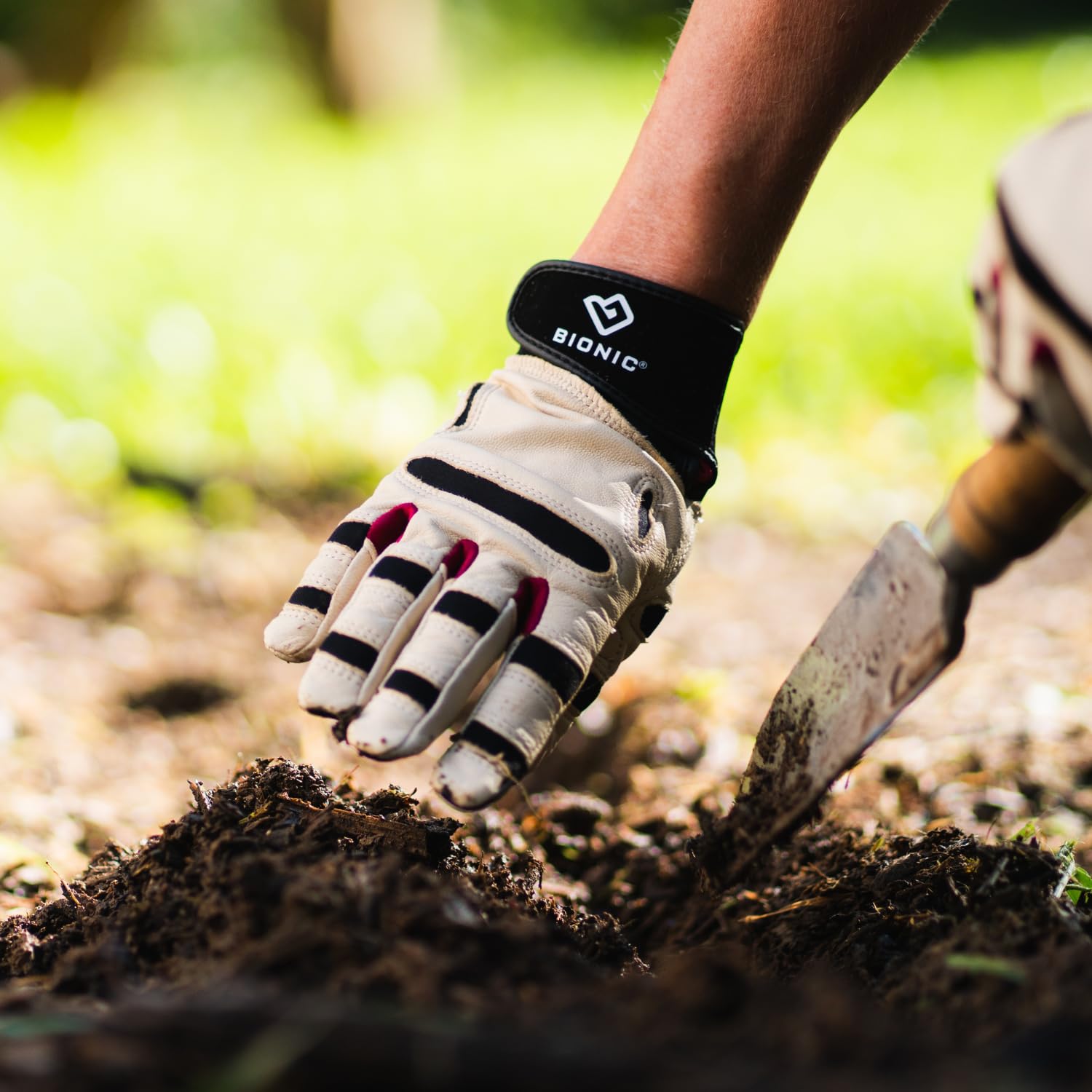 Bionic ReliefGrip Premium Leather Gardening Gloves for Women & Men - Thorn Proof, Durable, Comfortable for Planting, Pruning, and Outdoor Work
