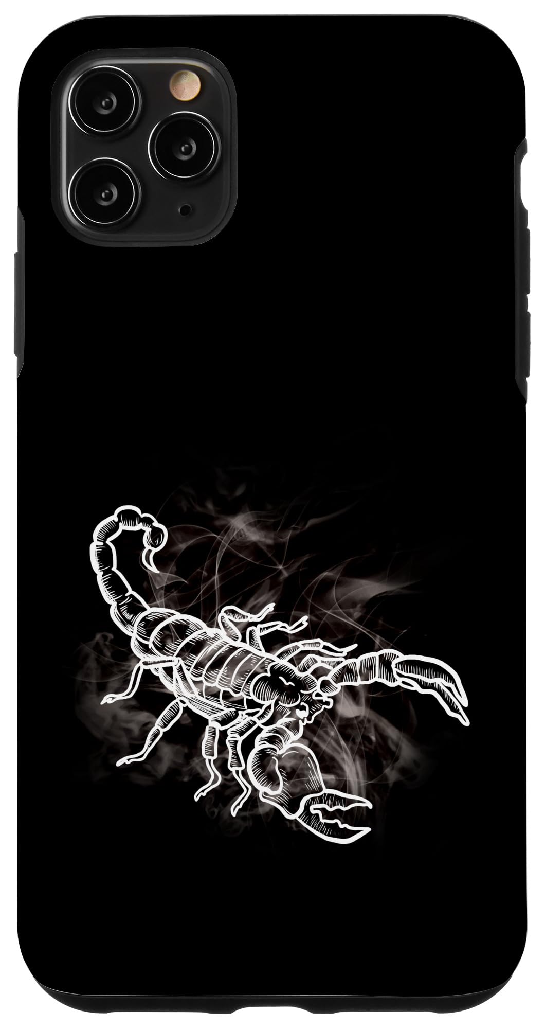 iPhone 11 Pro Max Scorpion Design Phone Case - Stylish Scorpion Lover Gift for Scorpio Zodiac - Perfect for Halloween, Cosplay & Gothic Fashion Accessories