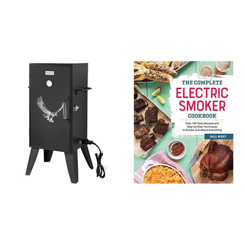 Royal Gourmet SE2801 Electric Smoker - Black | Complete Electric Smoker Cookbook with 100+ Delicious Recipes & Step-by-Step Smoking Techniques | Perfect for Backyard BBQs, Tailgating & Home Smoking Enthusiasts