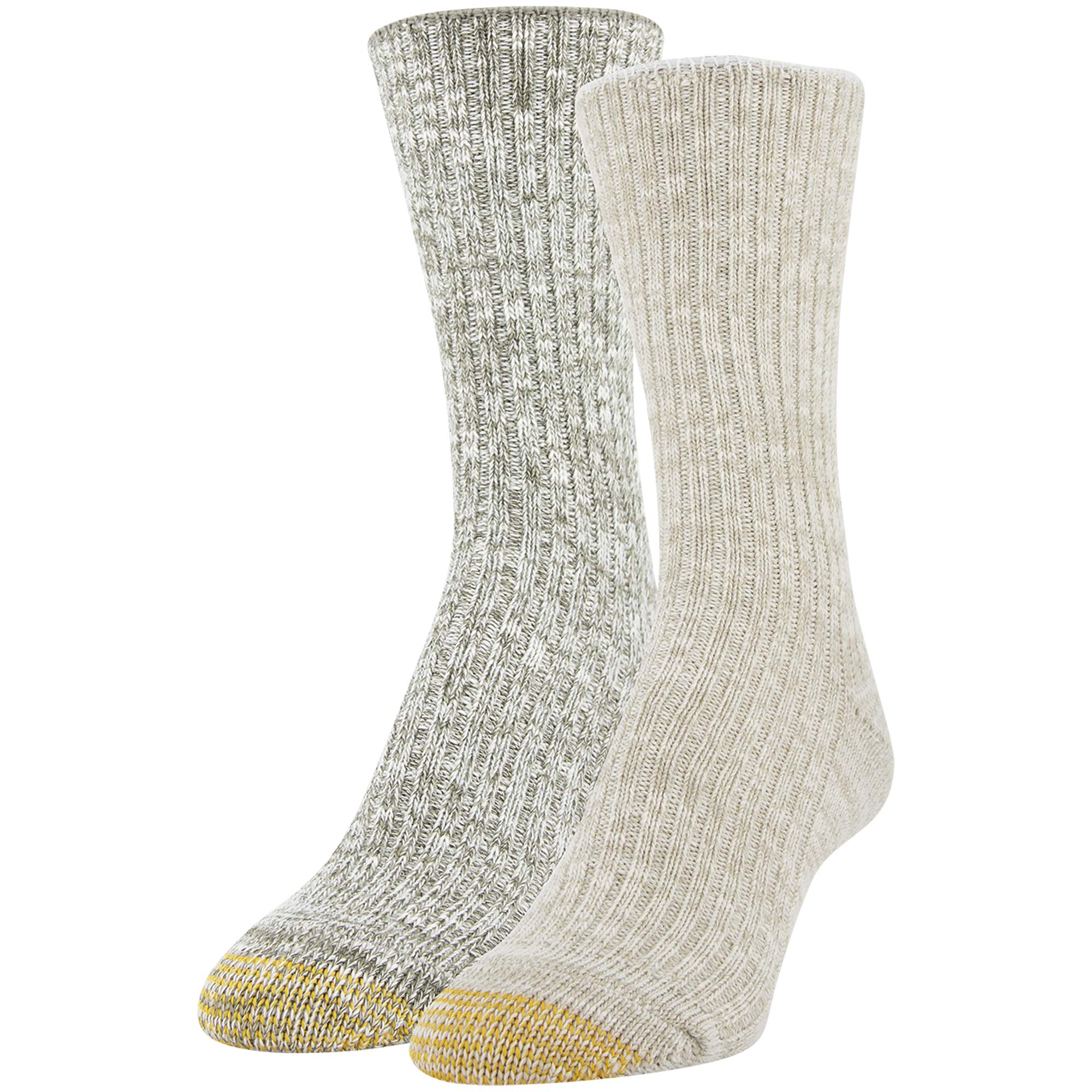 GOLDTOE Women's Camp Crew Socks - Comfortable Cotton Hiking Socks for Outdoor Adventures, Travel & Everyday Wear