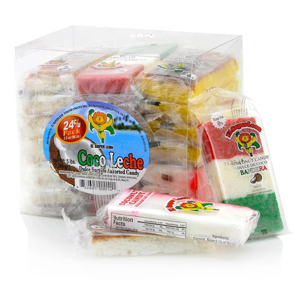 El Leon Coco Leche Coconut Milk Drink | 24 Count Box | Perfect for Smoothies, Baking & Tropical Beverages