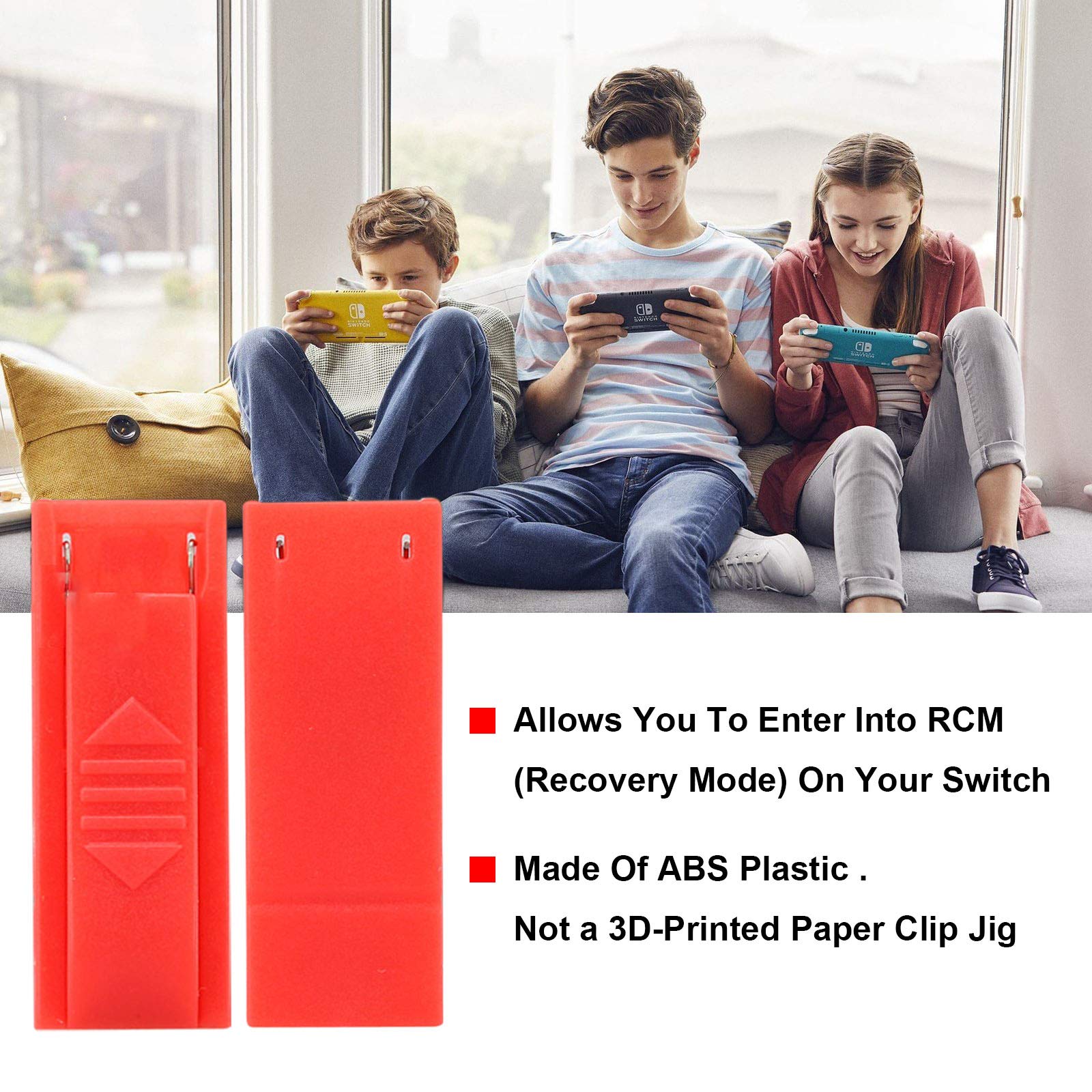 Premium RCM Jig for Nintendo Switch - EMiEN RCM Clip Short Connector Tool for NS Recovery Mode | Perfect for Homebrew, Jailbreak & System Recovery