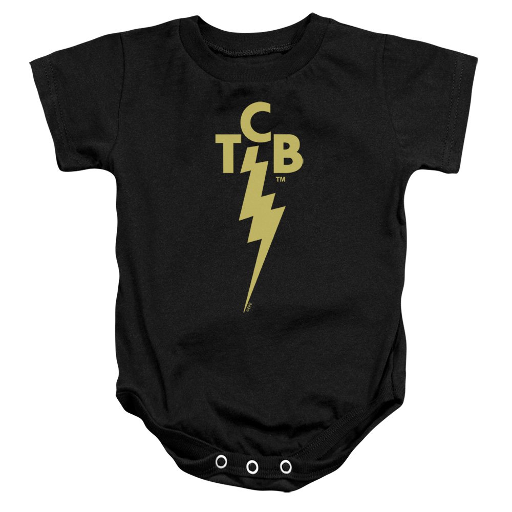 Elvis Presley TCB Logo Black Bodysuit for Boys - Vintage Rock Music Baby Outfit for Concerts & Photo Shoots