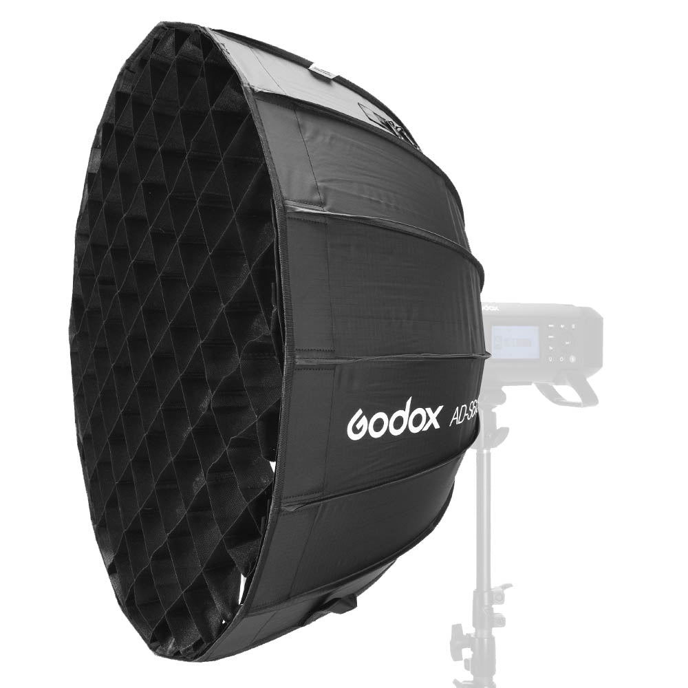 Godox AD S65S 65cm Portable Parabolic Softbox with Silver Interior - Perfect for Studio Photography, Portrait Lighting & On-Location Shoots
