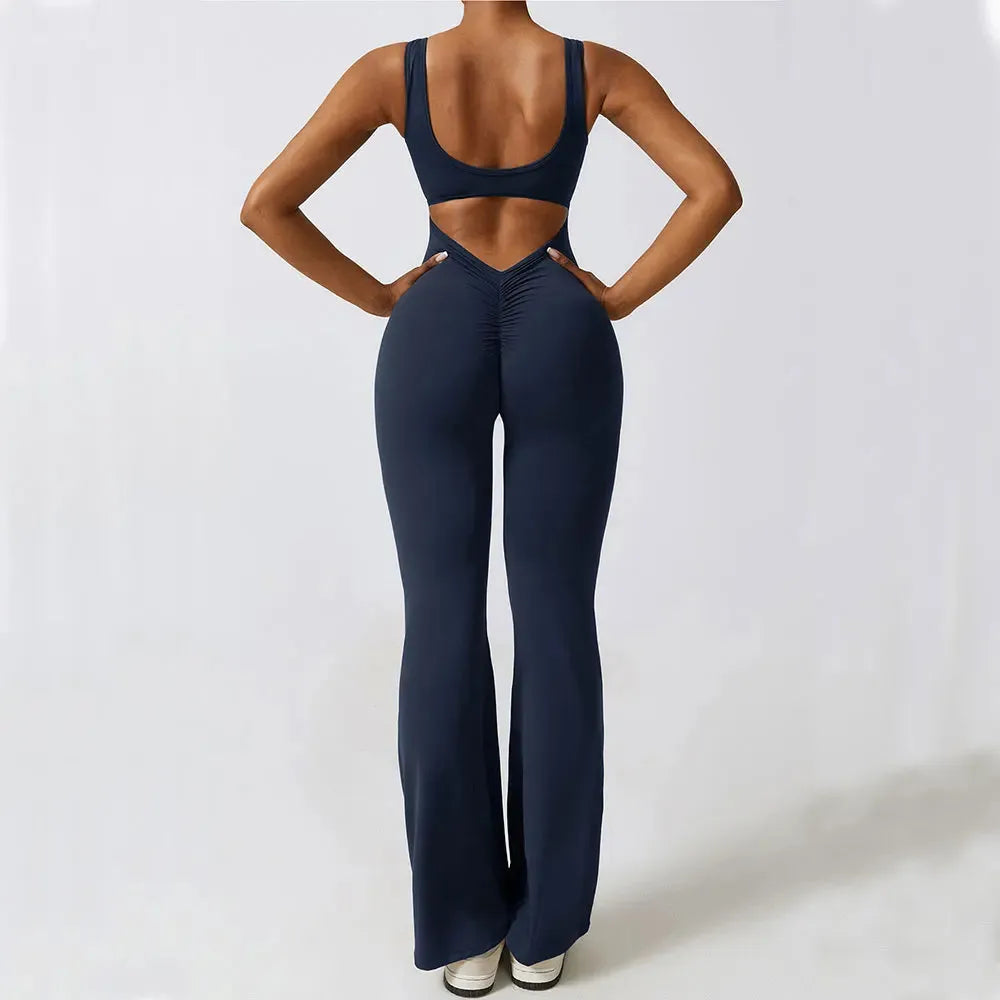 Women's Gym Set - Yoga Training Suit, Stretch Sports Jumpsuit & Push Up Workout Bodysuit | Fitness Romper for Yoga, Running & Gym | Premium Women's Sportswear Collection