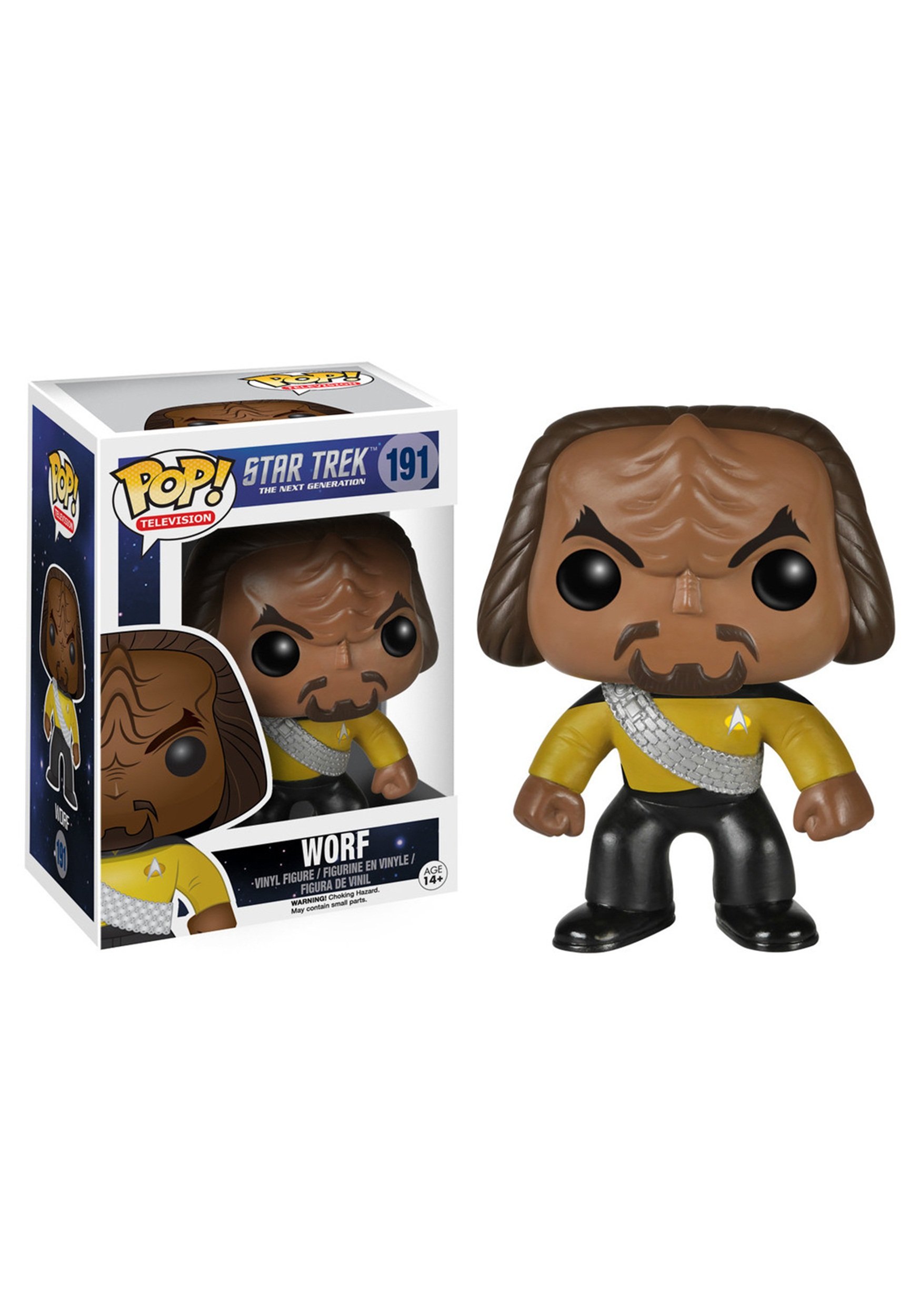 Funko POP TV Star Trek The Next Generation Worf Action Figure Collectible Toy - Perfect for Fans, Display & Gift Giving