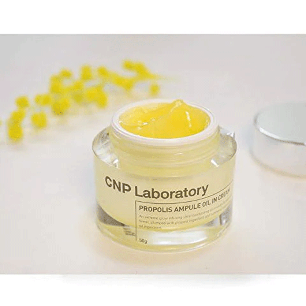 CNP Laboratory Propolis Ampule Oil In Cream 50g - Korean Skincare for Hydration & Anti-Aging - Perfect for Night Routine & Dry Skin Care