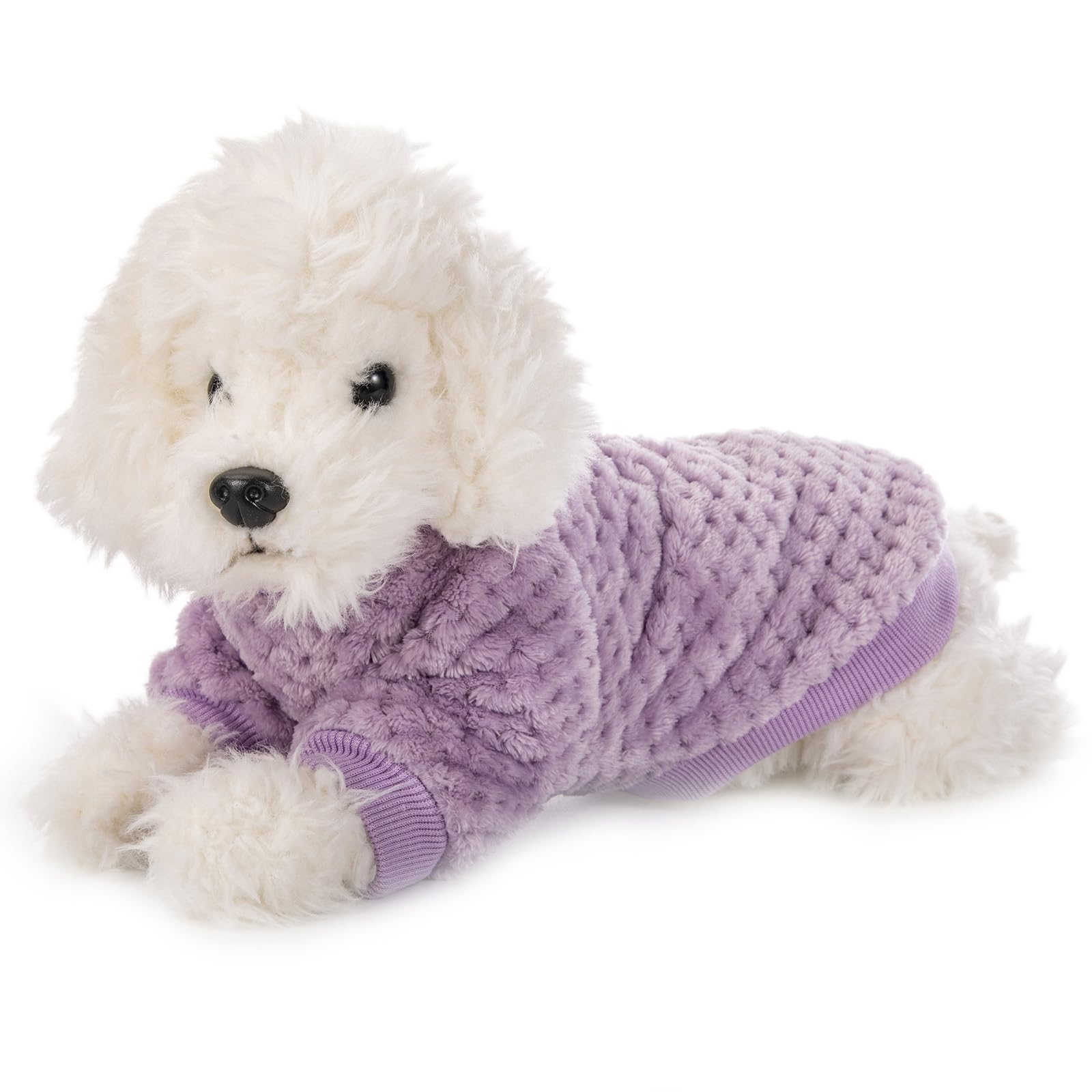 Warm Soft Flannel Dog Sweater 2 or 3 Pack - Cozy Pet Clothes for Small Medium Dogs & Cats, X-Large Size Pink Purple Light Green - Perfect for Winter Walks & Indoor Comfort
