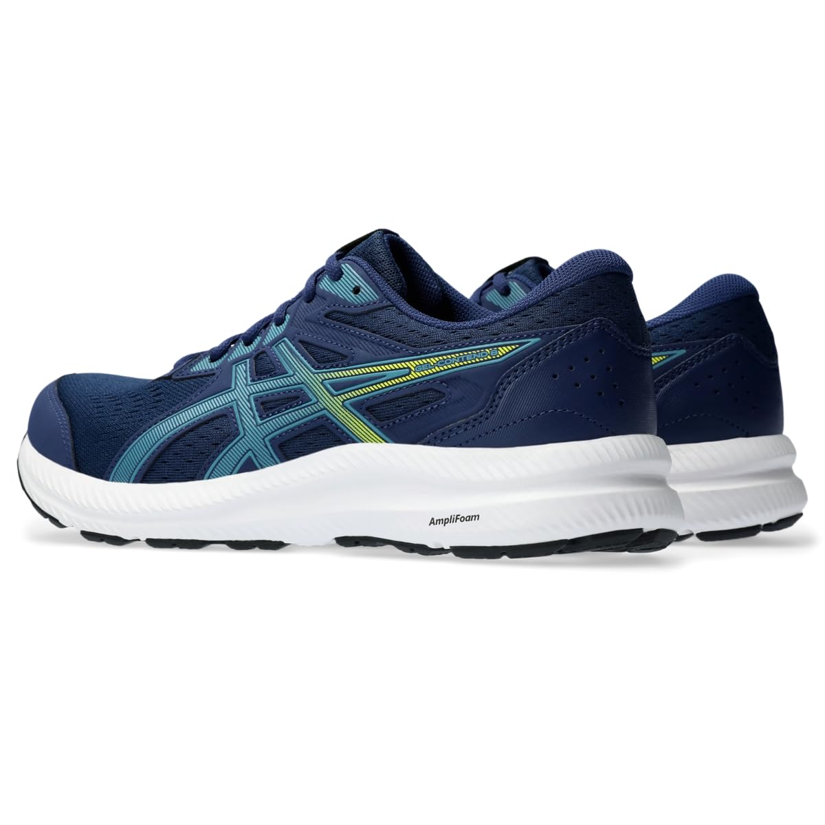 ASICS Men's Gel-Contend 8 Running Shoes - Lightweight Cushioned Athletic Sneakers for Jogging, Gym Workouts & Daily Walking | Breathable Mesh Comfort for Men's Training & Fitness