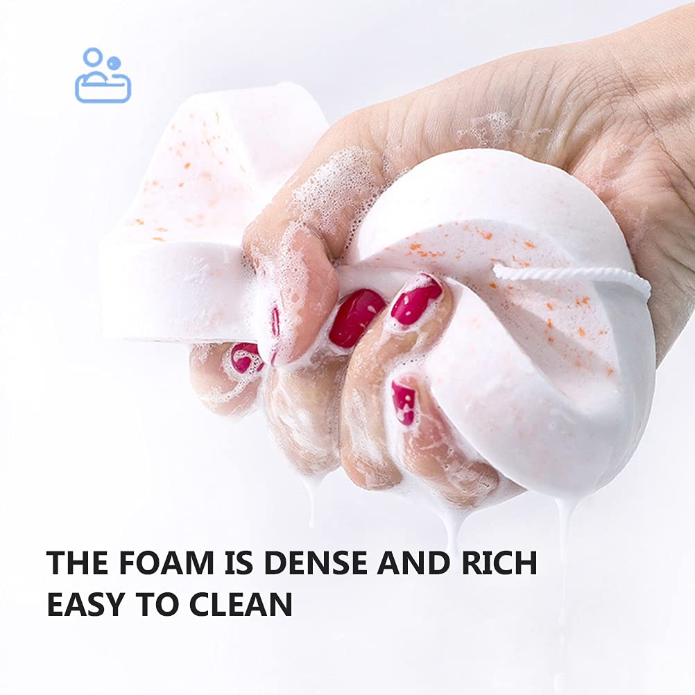 6pcs Thick Makeup Remover Puffs for Face Cleansing & Spa