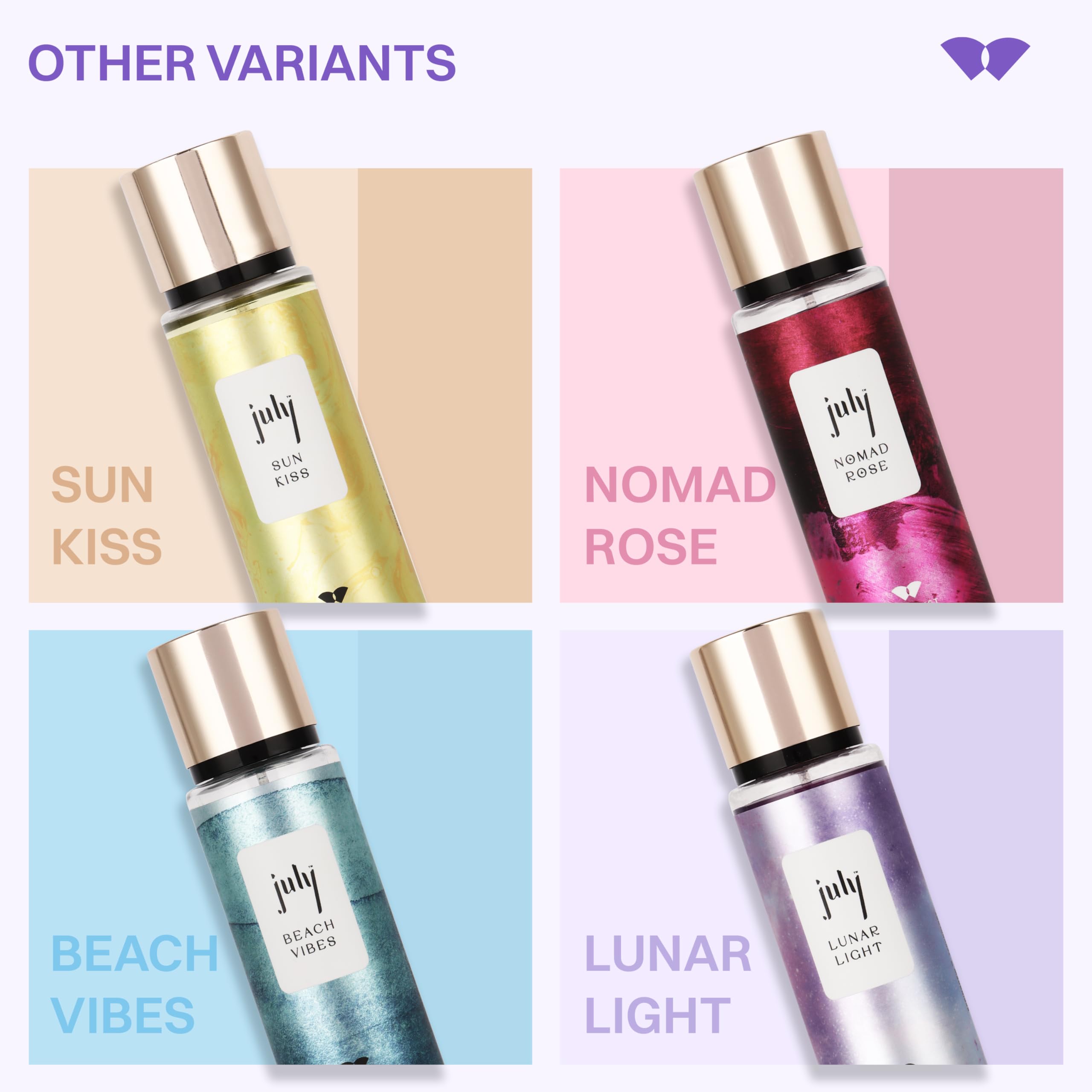 July Lunar Light Body Mist Spray - Sweet & Floral Fragrance with Honeysuckle, Lily of the Valley, Jasmine & Rose | 150ml Long-Lasting Perfume Mist | Natural Ingredients & IFRA Certified | Perfect for Daily Wear, Date Nights & Special Occasions