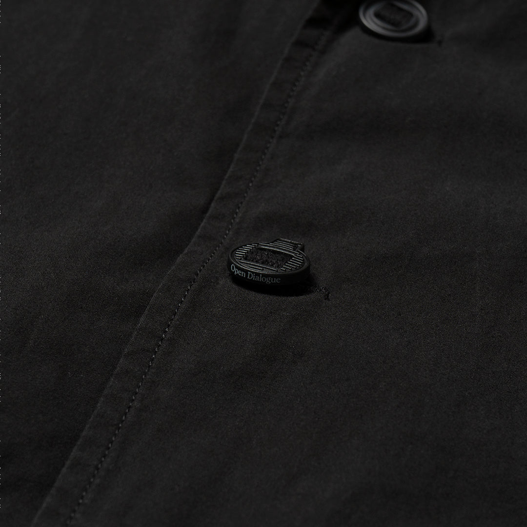 Open Dialogue Logo Pocket Shirt - Black Casual Button Down Shirt for Men | Office Wear, Street Style & Everyday Outfits