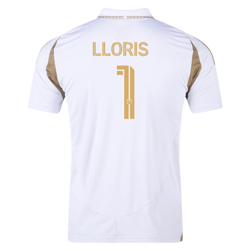 Adidas Hugo Lloris LAFC Away Jersey 2025-2026 - White & Gold Soccer Jersey for Men - Perfect for Matchdays, Fan Events & Soccer Enthusiast Collections