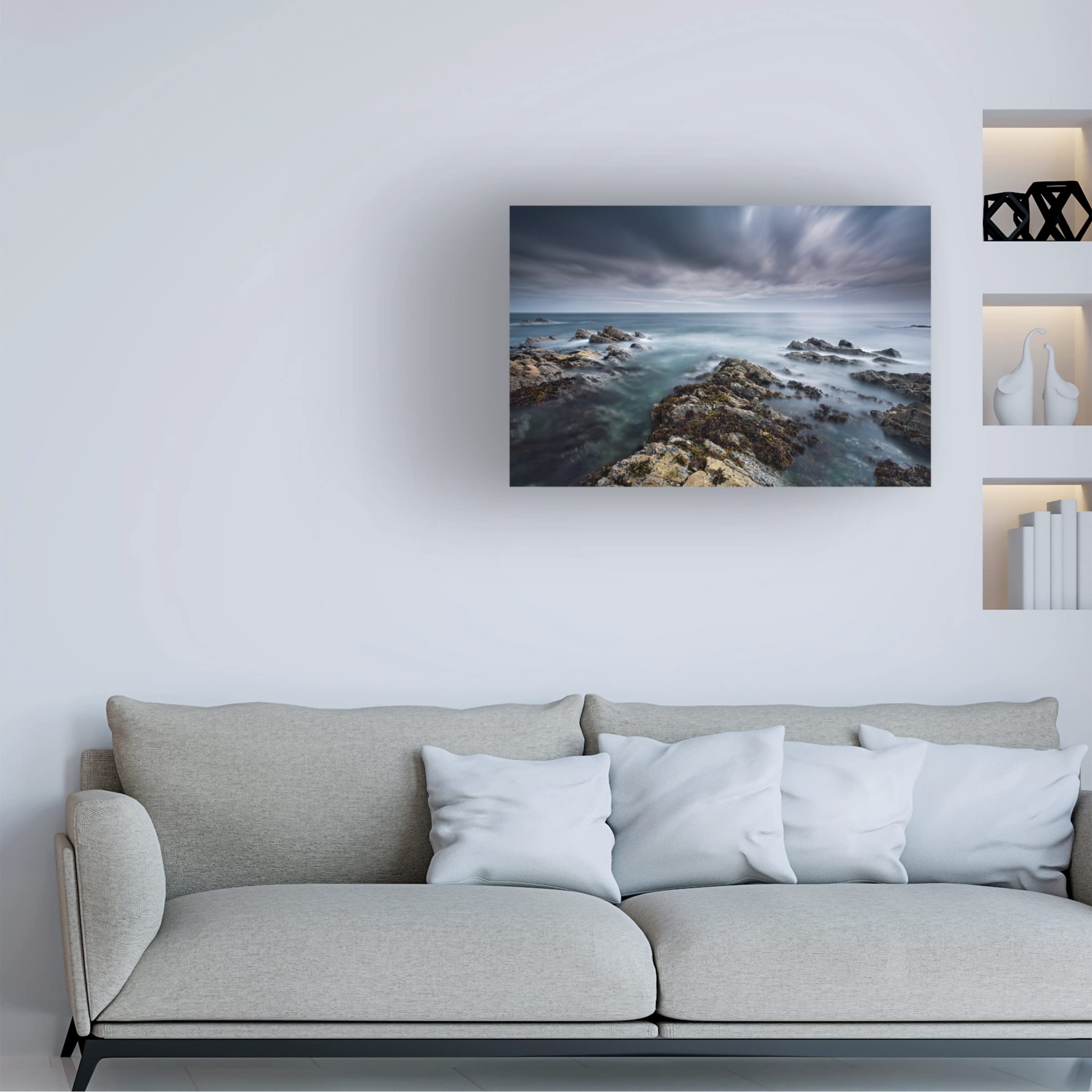 Gary McParland 'Seascape' Canvas Wall Art Print - Coastal Beach Ocean Decor for Living Room, Bedroom & Office