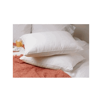 JS Fiber Quallofil Pillow - Medium Firm Support for Side & Back Sleepers - Hypoallergenic & Breathable Bed Pillow for Comfortable Sleep