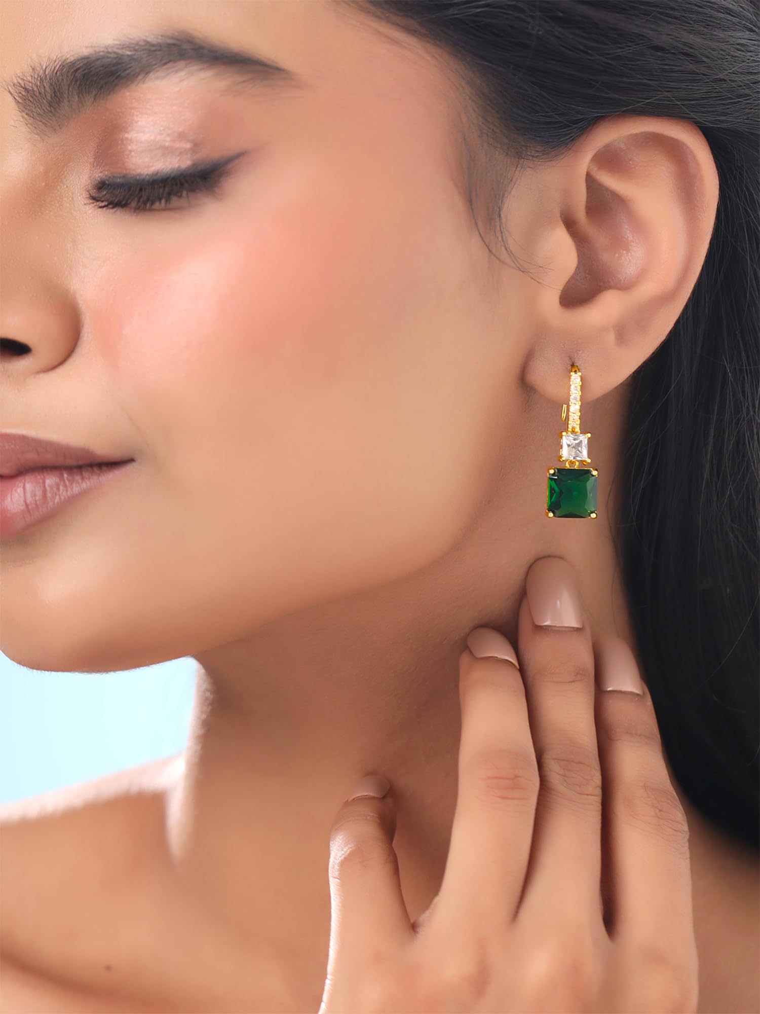 Fashion Women's Yellow Chimes Crystal Earrings - Gold Tone Black Color Dangle Earrings for Birthday, Anniversary Gifts | Perfect for Parties, Weddings & Special Occasions