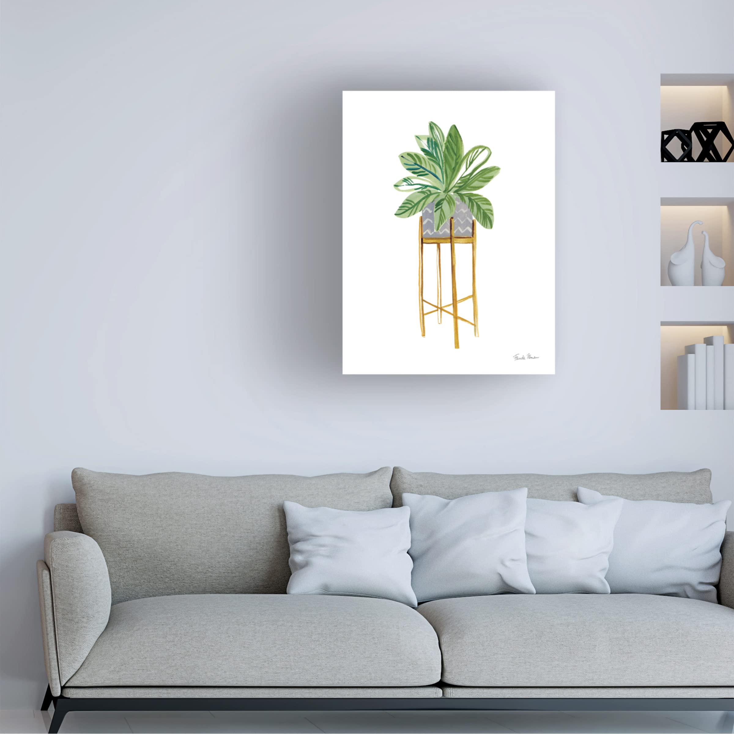 Funny Bunny I Canvas Art Print by Leah York - 35x47 Inch Modern Wall Decor for Living Room, Bedroom & Office - Funny Animal Artwork for Home & Gifts