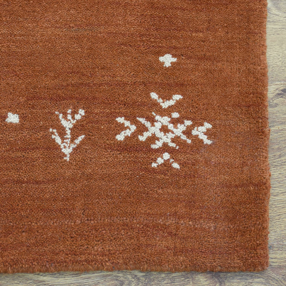 Brasilia Lori Knotted Rug - Handmade Bohemian Style Area Rug for Living Room, Bedroom, or Boho Decor