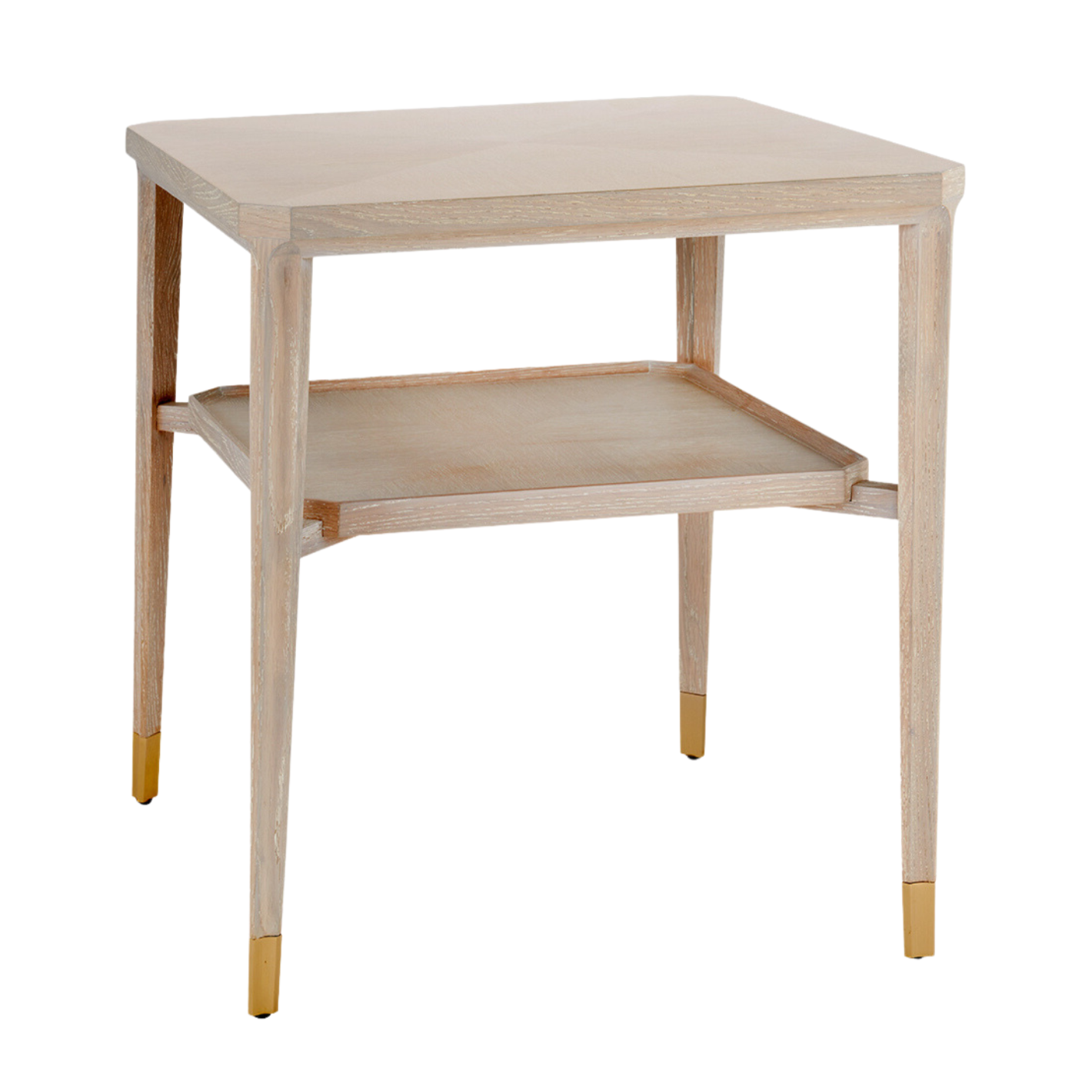 Bertram Square Side Table - Modern Sand Finish Accent Table for Living Room, Bedroom, or Office - Small End Table with Sturdy Metal Frame & Wooden Top - Perfect for Coffee, Books, and Decor