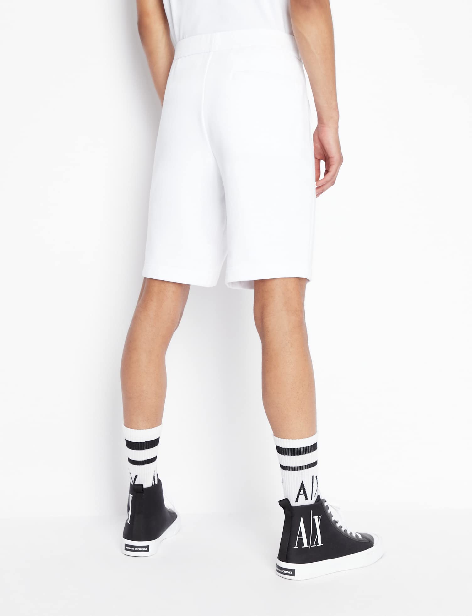 Armani Exchange Men's Embroidered Logo Shorts - Casual Comfort for Summer & Gym | Stylish Athletic Shorts for Men