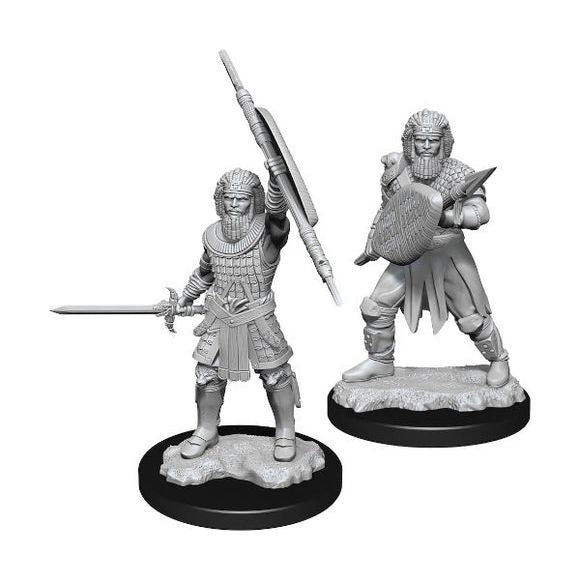 D&D Miniatures - Nolzur's Marvelous Miniatures Human Male Fighter for Tabletop RPG & Dungeons & Dragons Gameplay