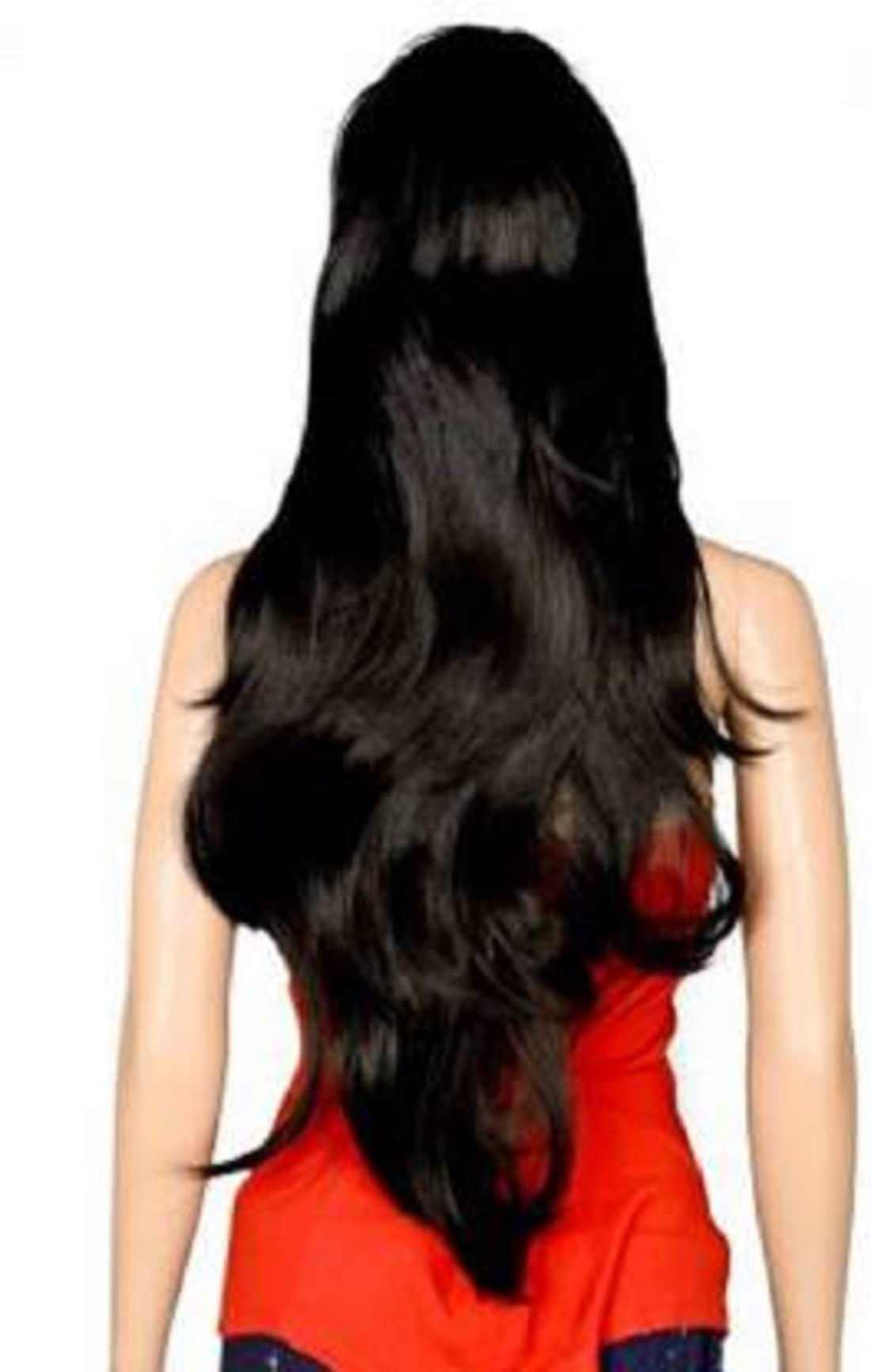Silky Curly Black Hair Extensions - Premium Synthetic Hair for Styling & Volume | Perfect for Parties, Weddings & Everyday Glam