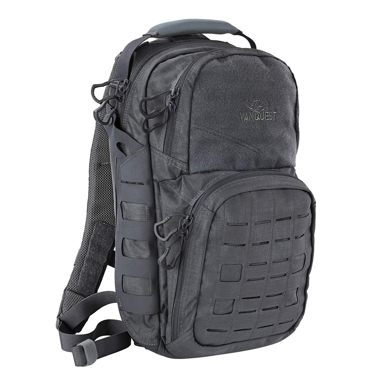 VANQUEST KATARA-16 Tactical Backpack for Outdoor Adventures - Durable Black Military Backpack for Hiking, Camping & Travel - Water Resistant Daypack with Multiple Pockets