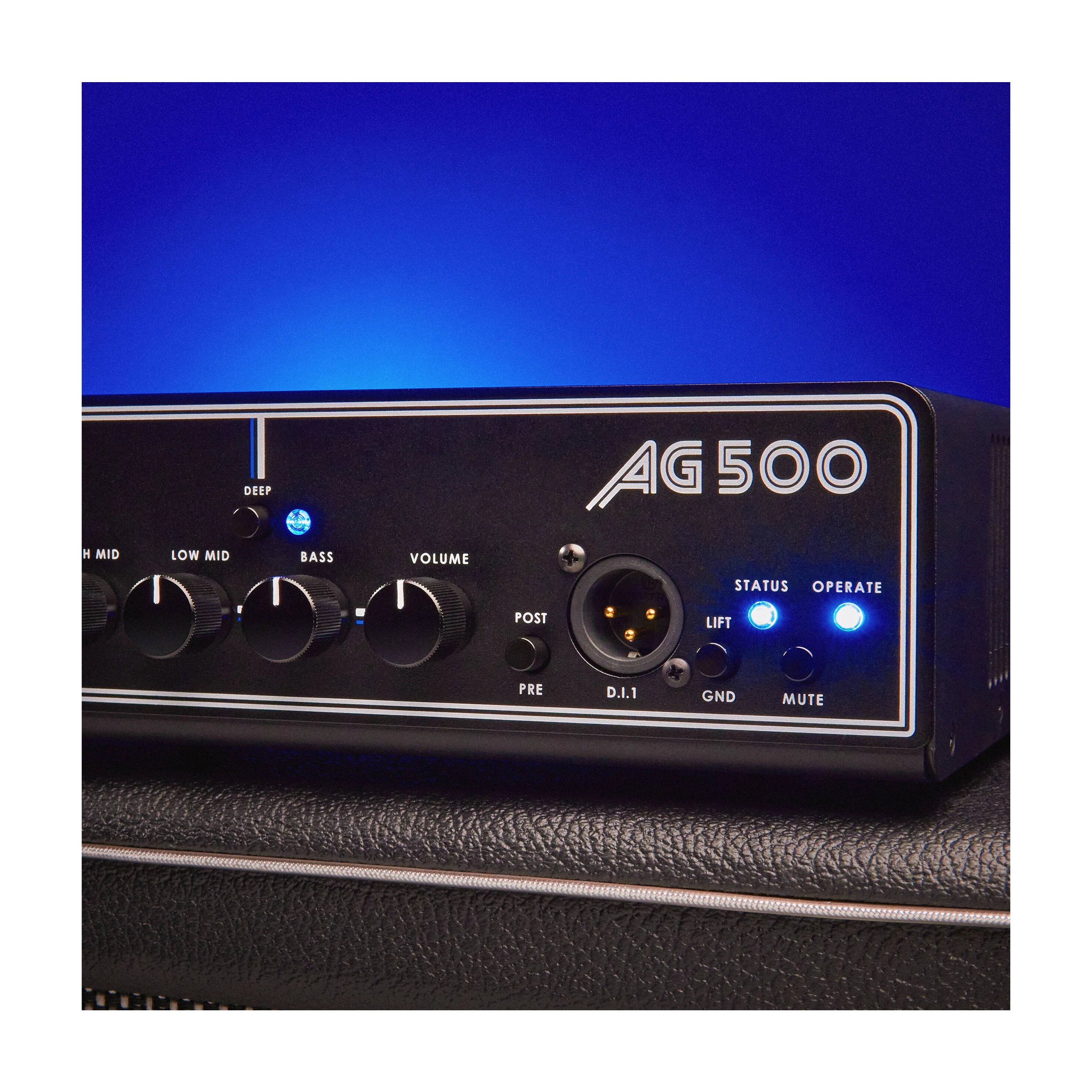 Aguilar AG500V2 Gen 2 500W Bass Amp Head - Professional Bass Guitar Amplifier for Live Performances & Studio Recording