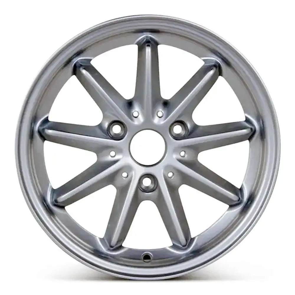 15 Inch Silver Replica Rim 85174 - Front Wheel Replacement for Smart ForTwo | Perfect for City Driving & Compact Car Upgrades