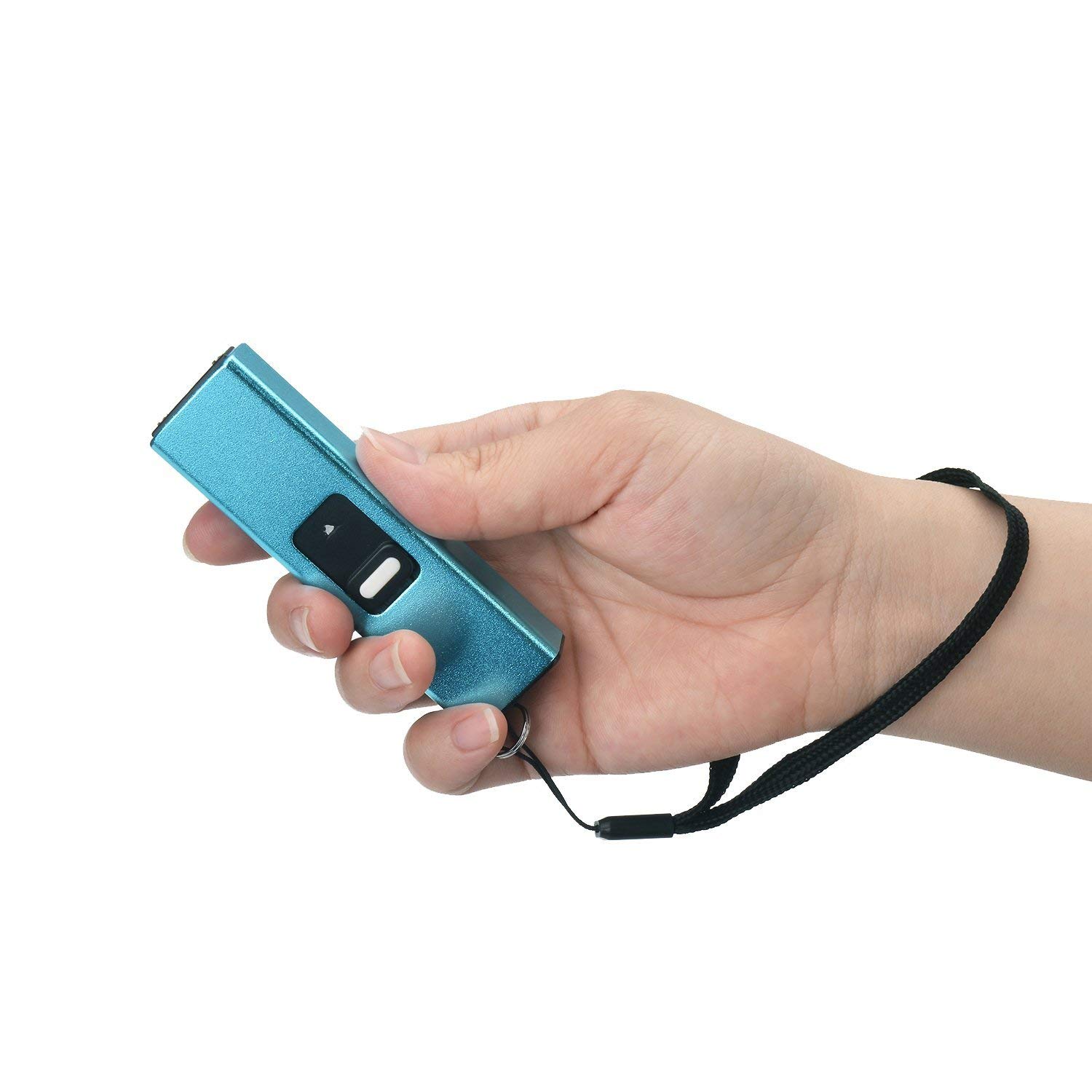 REAX Stun Gun Keychain for Women - USB Rechargeable Self Defense Stun Gun with LED Flashlight & High Voltage Protection | Perfect for Night Jogging, Parking Lot Safety & Personal Protection
