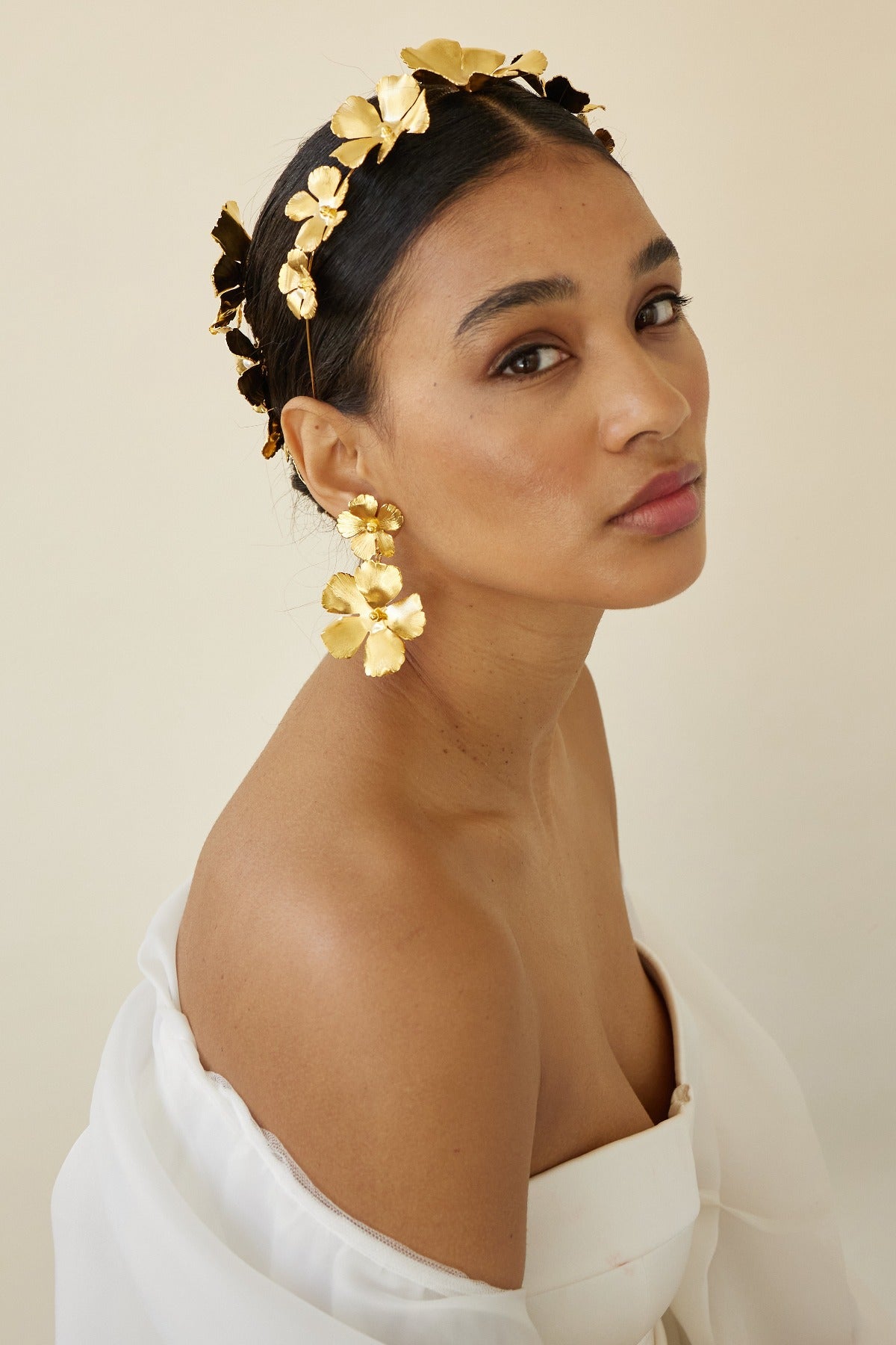 Eden Floral Headband for Women - Elegant Flower Hair Accessory for Weddings, Parties & Boho Style | Perfect for Brides, Bridesmaids & Festival Outfits