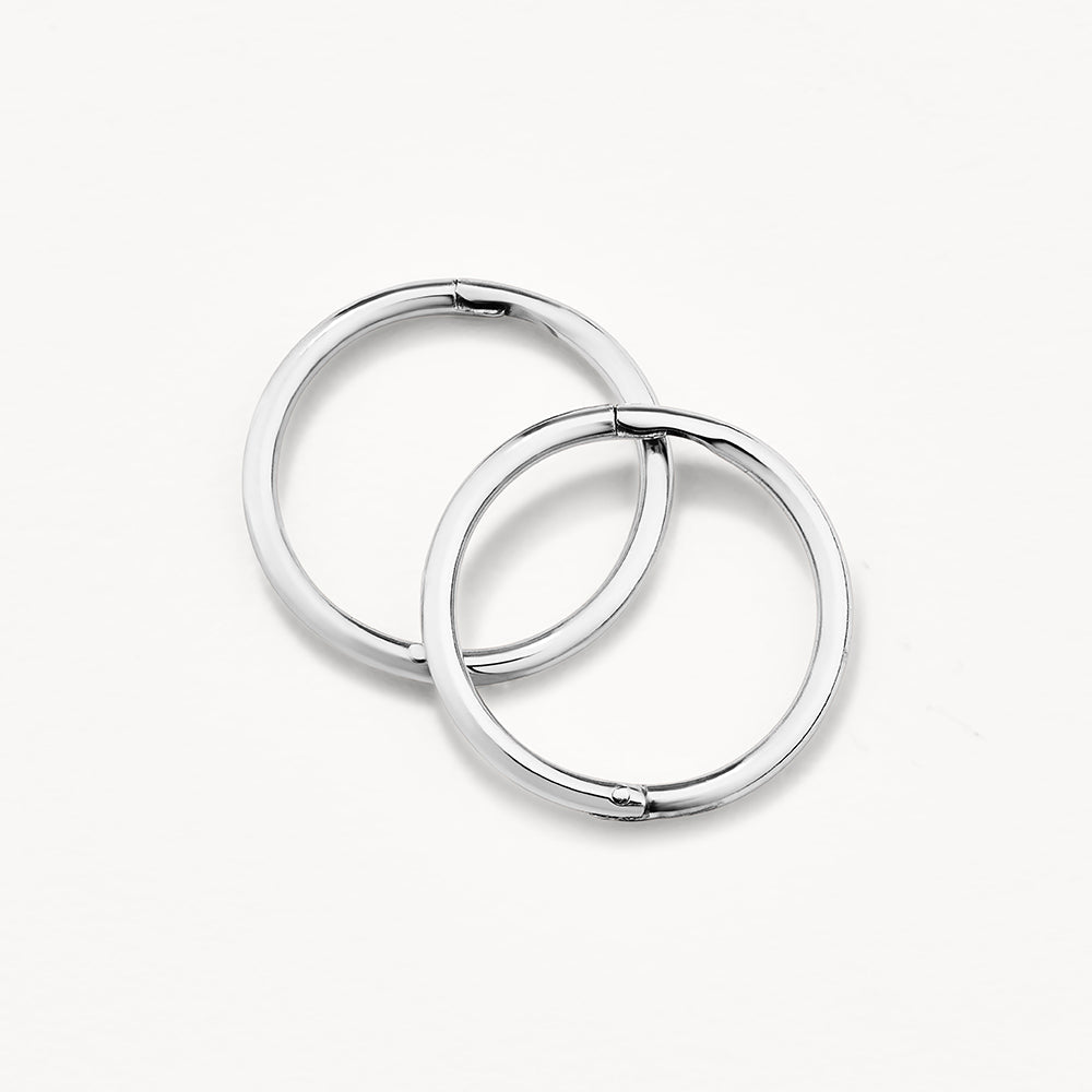 Polished Silver Sleeper Earrings for Women – Hypoallergenic & Comfortable for Everyday Wear, Sleep, and Work