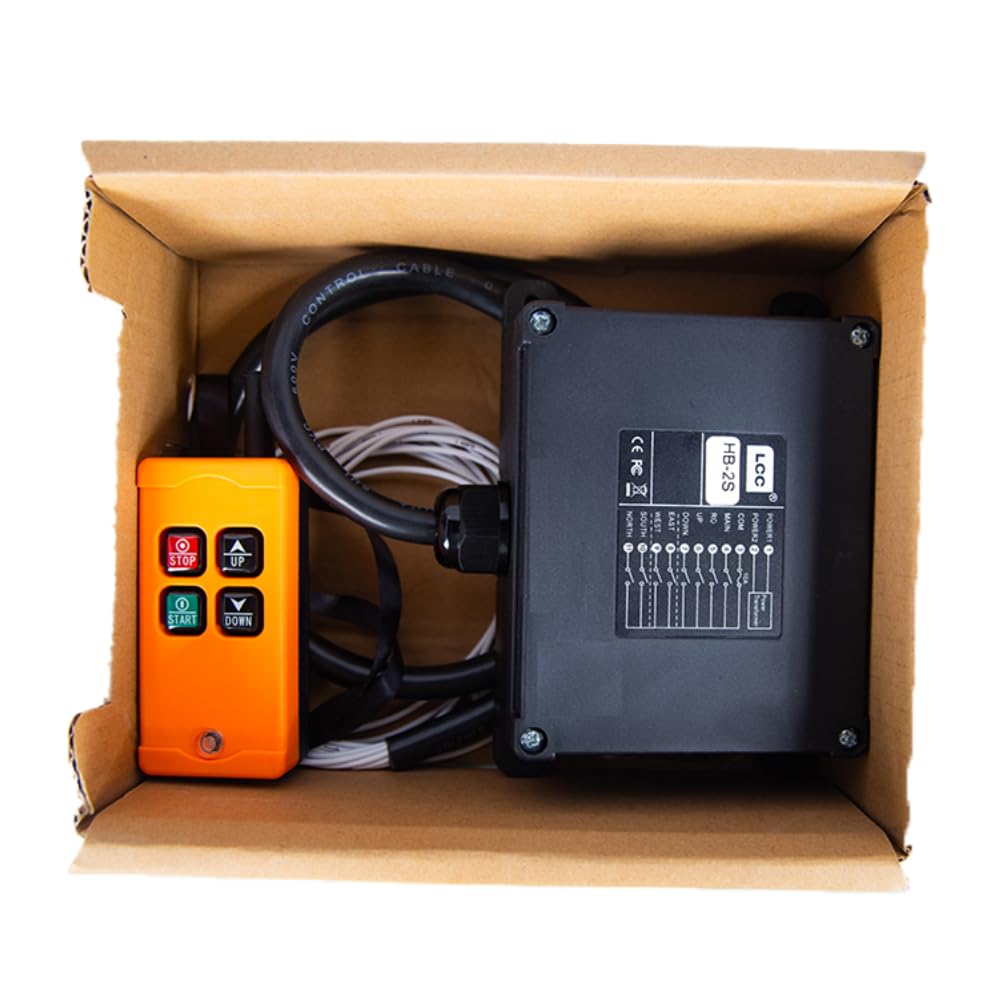 HB-2S Industrial Wireless Crane Remote Control 12V 24V Lift Hoist Radio Switch Transmitter and Receiver (1 Transmitter + DC12-24V Receiver) - Heavy Duty Construction, Warehouse & Factory Equipment Operation